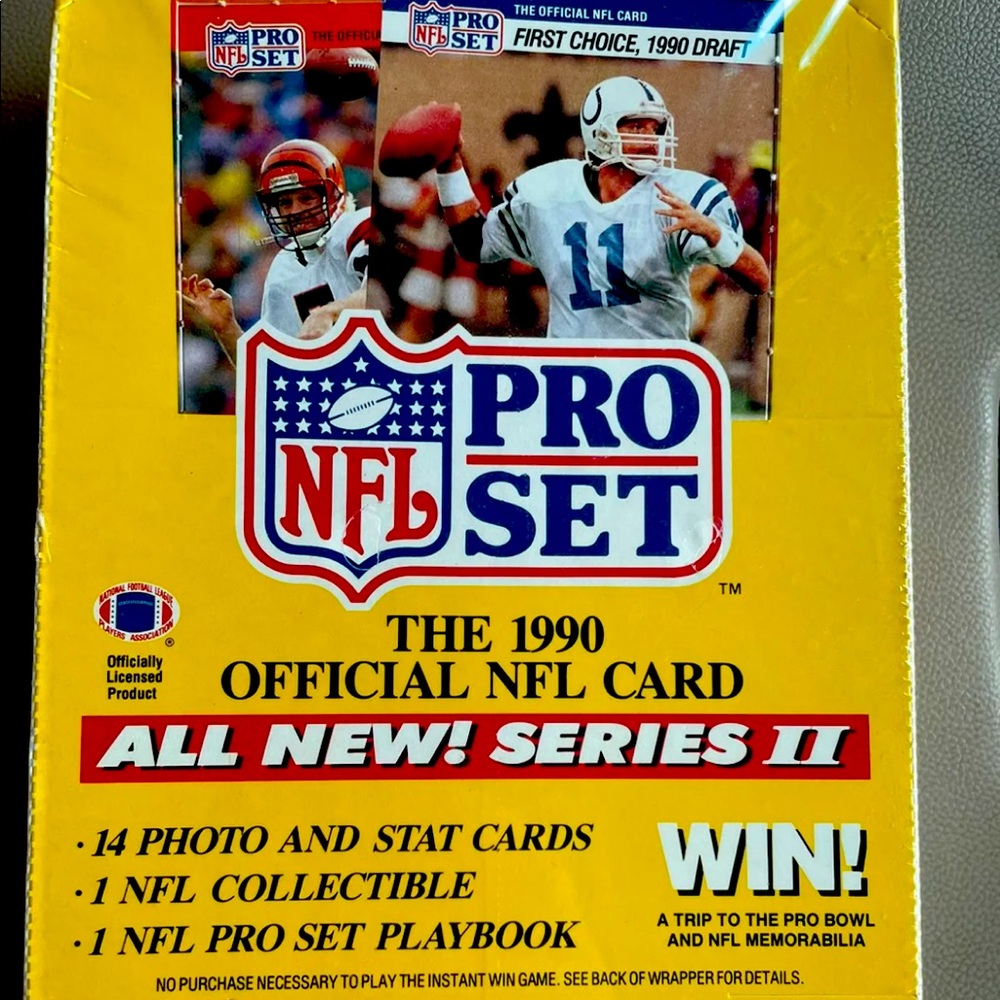 90 PROSET series 2 NFL Football factory sealed box